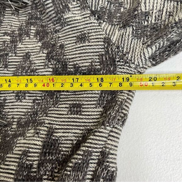 Shyanne Fringe Tassel Open Front Cardigan Sweater Coat Coatigan Women Medium - Picture 9 of 12